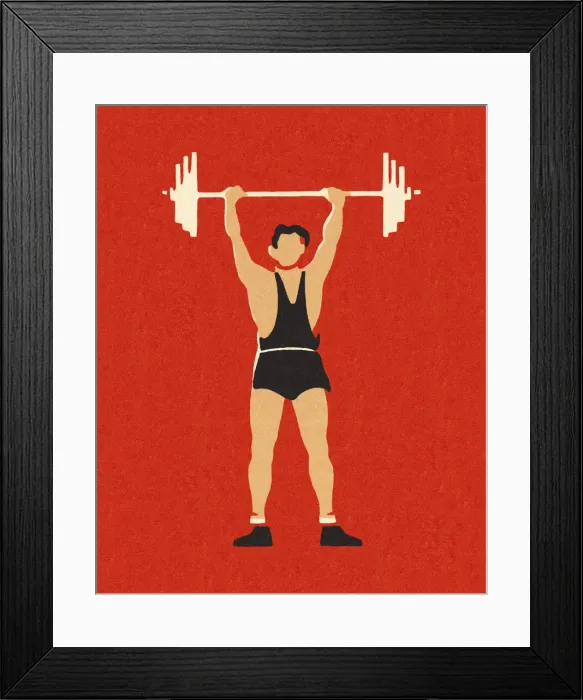 Framed Print : Weightlifter Framed Print : Weightlifter