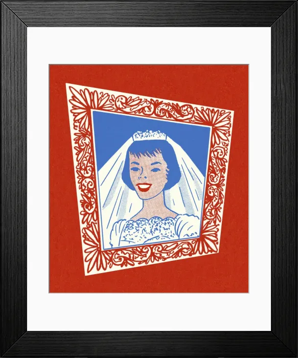 Framed Print : Framed Portrait of a Bride Framed Print : Framed Portrait of a Bride
