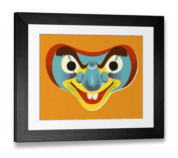 Framed Print : Colorful Mask Framed Print : Colorful Mask