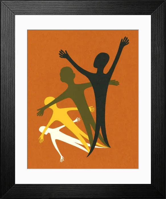 Framed Print : Various Shapes of a Person Framed Print : Various Shapes of a Person
