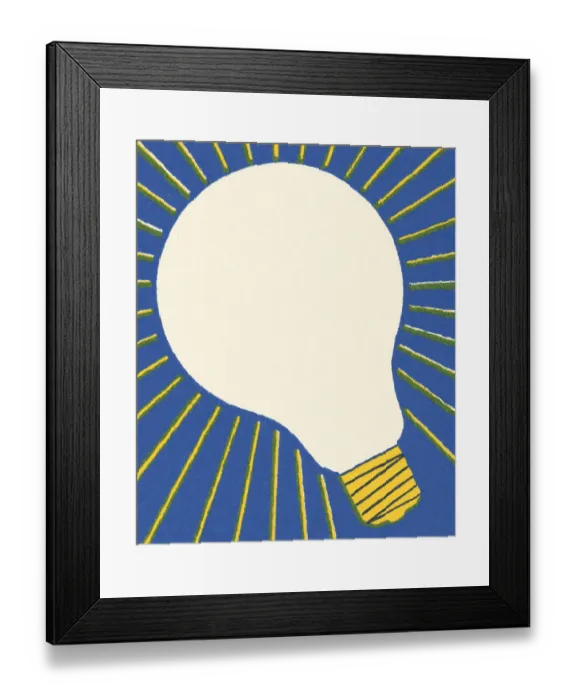 Framed Print : Lightbulb Framed Print : Lightbulb