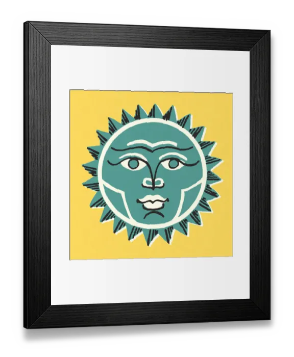 Framed Print : Blue Sun Framed Print : Blue Sun