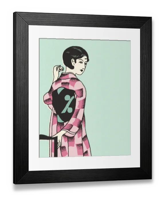 Framed Print : Woman Dressed in a Kimono Framed Print : Woman Dressed in a Kimono