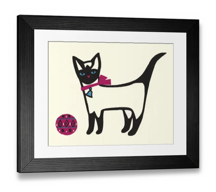 Framed Print : Siamese Cat Framed Print : Siamese Cat
