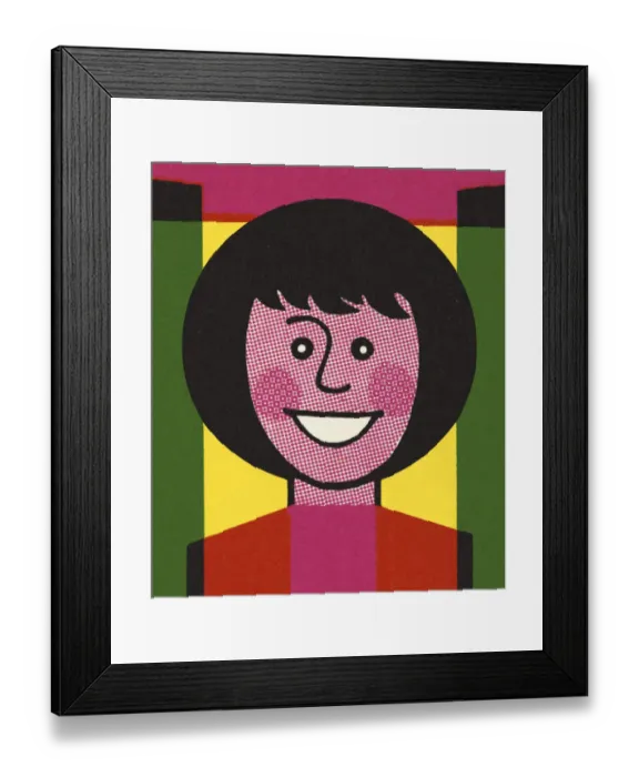 Framed Print : Smiling woman Framed Print : Smiling woman