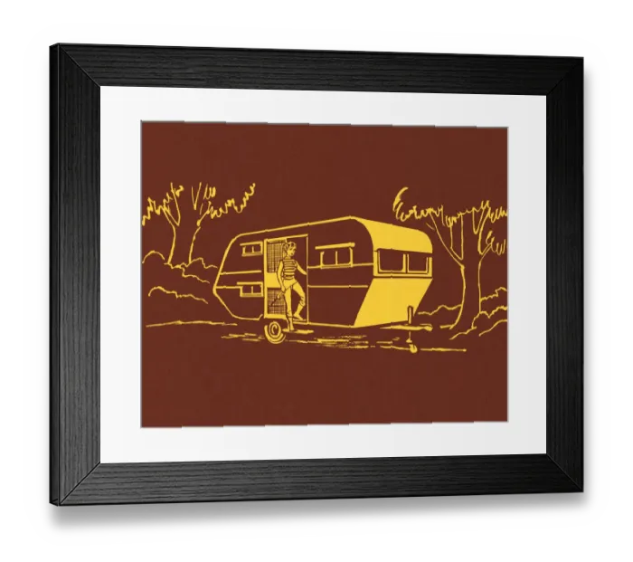 Framed Print : Camper