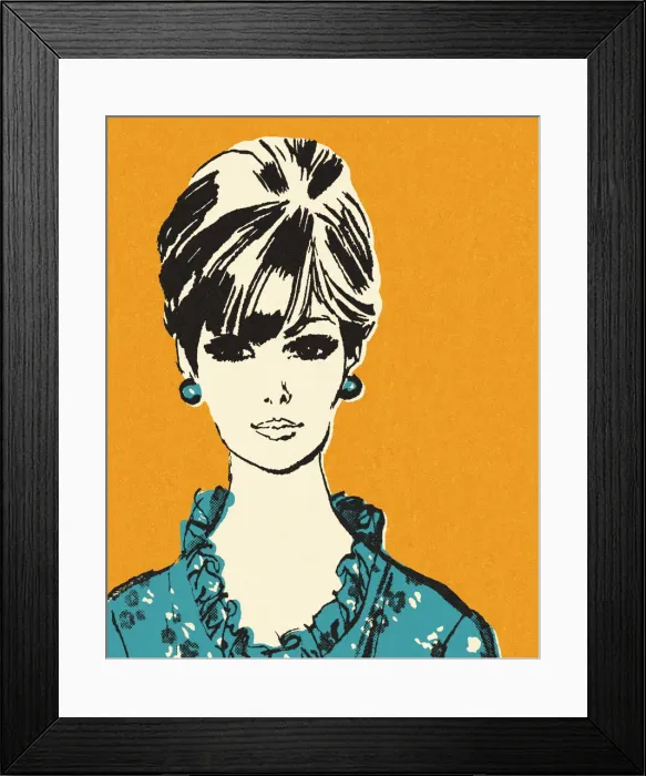 Framed Print : Portrait of a Woman Framed Print : Portrait of a Woman