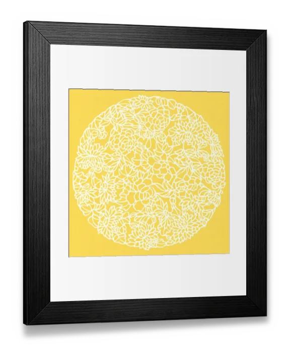 Framed Print : Yellow Sphere Framed Print : Yellow Sphere