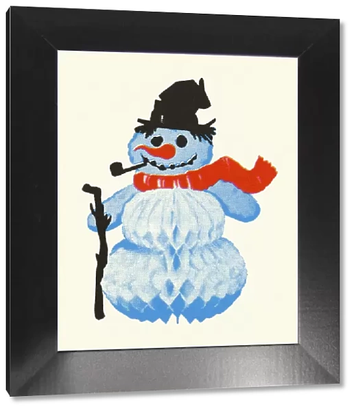 Paper Snowman Decoration