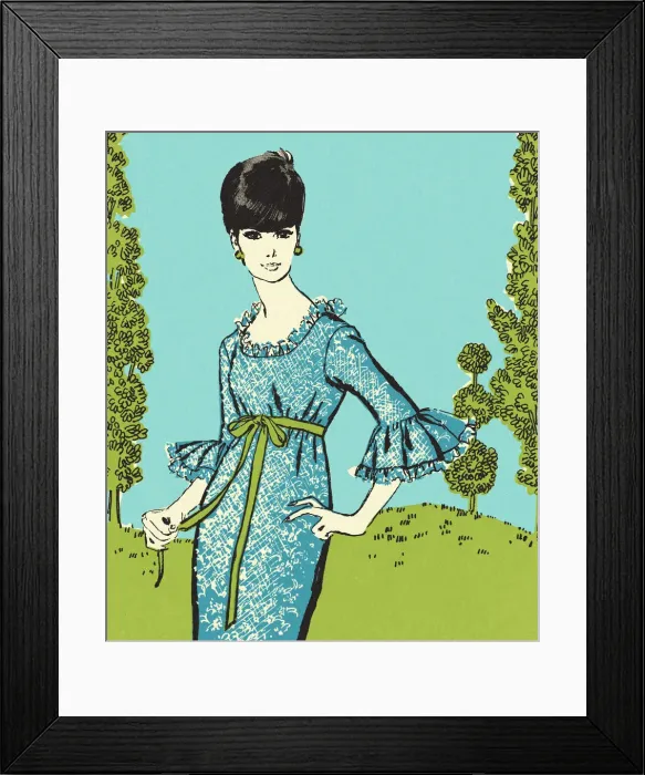 Framed Print : Fashionable Woman Framed Print : Fashionable Woman