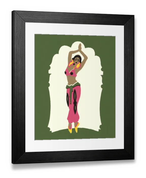 Framed Print : Belly Dancer