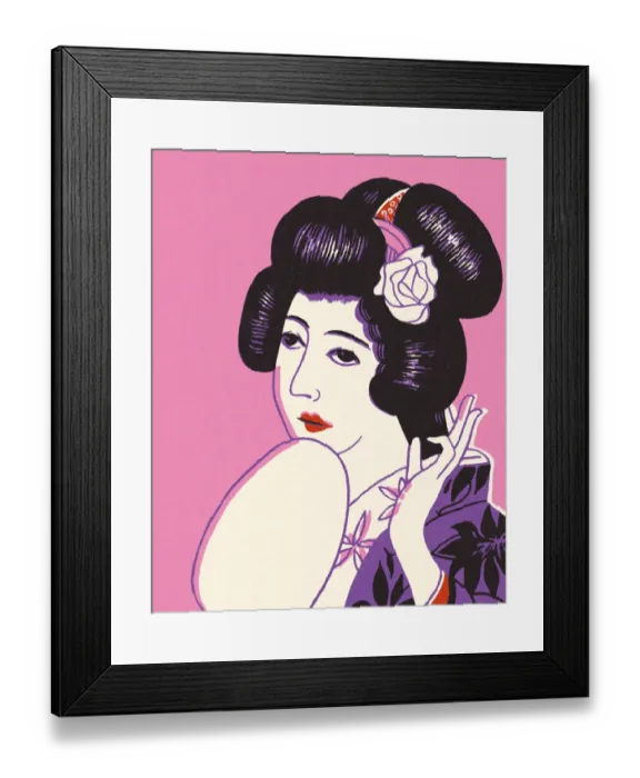 Framed Print : Portrait of a Geisha Framed Print : Portrait of a Geisha