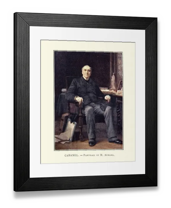 Framed Print : Portrait of Alfred Armand, after painting by Alexandre Cabanel Framed Print : Portrait of Alfred Armand, after painting by Alexandre Cabanel