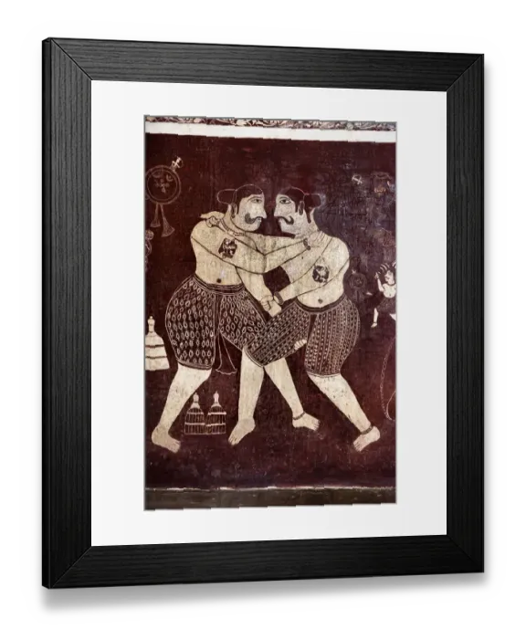 Framed Print : Wall painting mural at Lakshminarayan temple in Orchha, Tikamgarh, Madhya Pradesh, India Framed Print : Wall painting mural at Lakshminarayan temple in Orchha, Tikamgarh, Madhya Pradesh, India