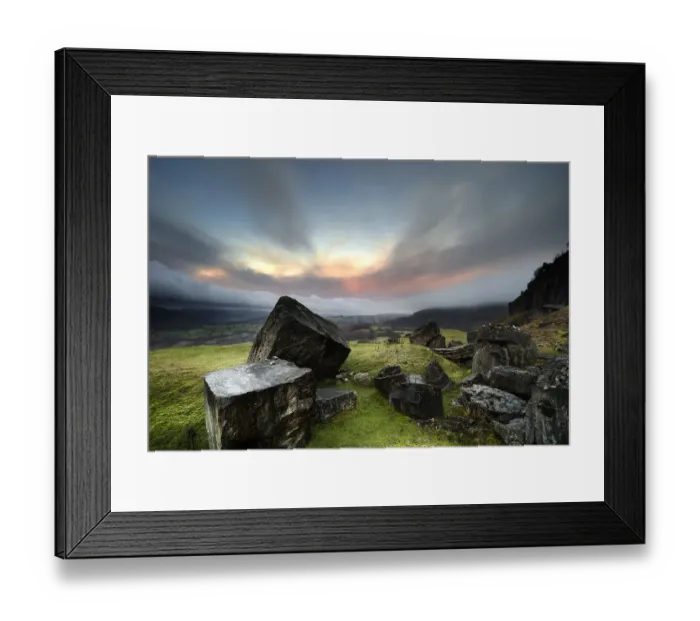 Framed Print : Fallen Quarry