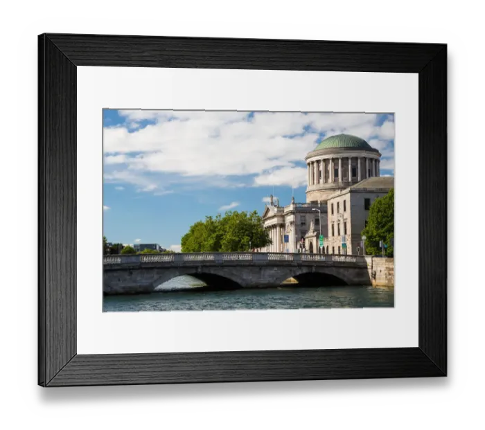 Framed Print : Four Courts in Dublin City, Ireland Framed Print : Four Courts in Dublin City, Ireland