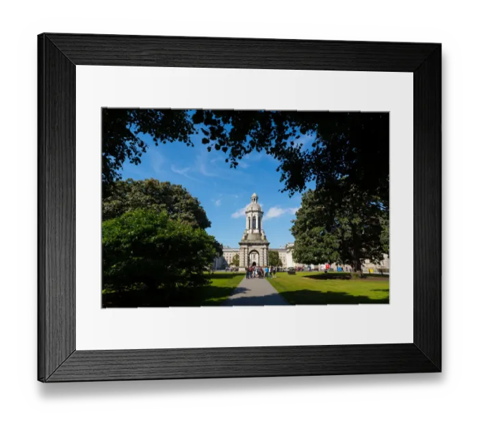 Framed Print : Campanile in Trinity College, Dublin City, Ireland Framed Print : Campanile in Trinity College, Dublin City, Ireland