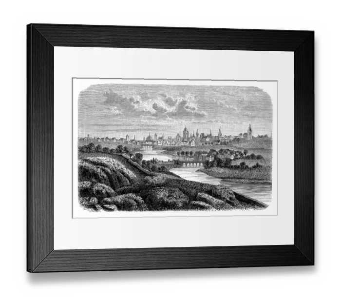 Framed Print : Dublin, Ireland in the 17th Century Framed Print : Dublin, Ireland in the 17th Century