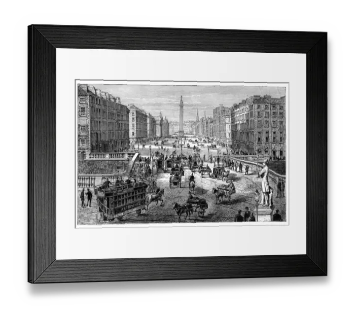 Framed Print : City of Dublin Ireland 1882