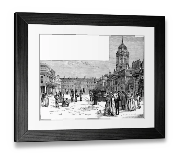 Framed Print : The Courtyard of Dublin Castle (Victorian engraving) Framed Print : The Courtyard of Dublin Castle (Victorian engraving)