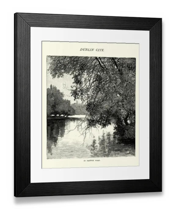Framed Print : Phoenix Park, Dublin, 19th Century Framed Print : Phoenix Park, Dublin, 19th Century