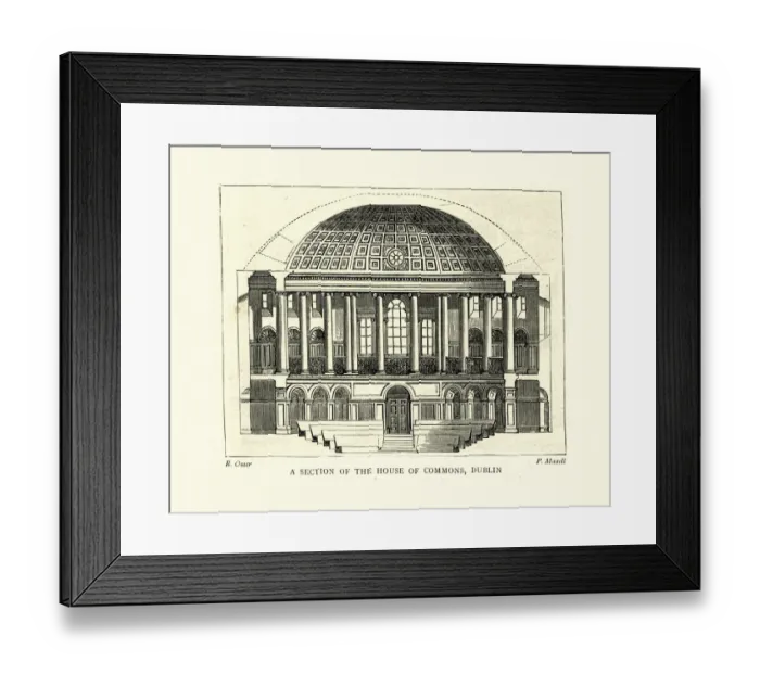 Framed Print : House of Commons, Dublin, Ireland, 19th Century Framed Print : House of Commons, Dublin, Ireland, 19th Century