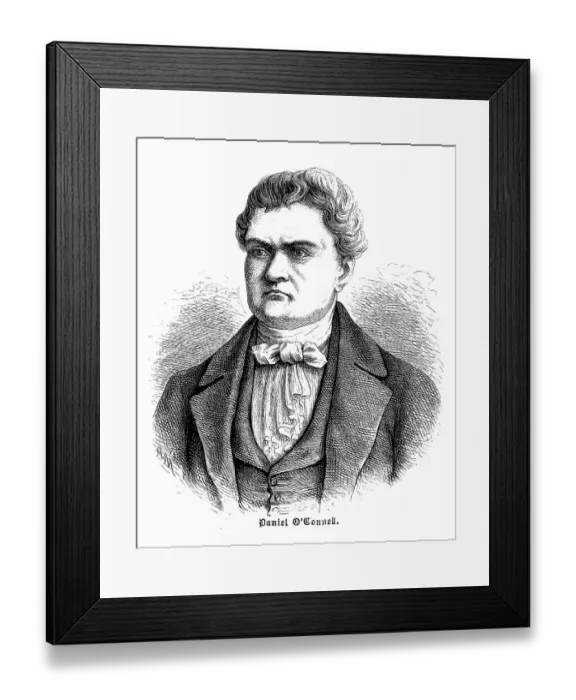 Framed Print : Daniel O Connell (6 August 1775 - 15 May 1847), often referred to as The Liberator or Framed Print : Daniel O Connell (6 August 1775 - 15 May 1847), often referred to as The Liberator or
