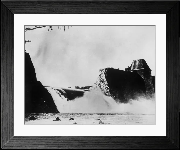 Framed Print : Bombed Dam Framed Print : Bombed Dam