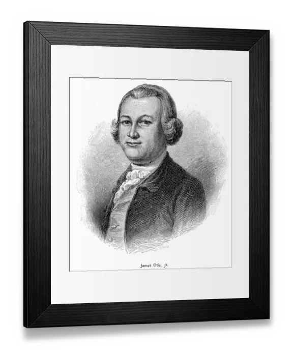 Framed Print : American lawyer James Otis Jr. engraving 1895 Framed Print : American lawyer James Otis Jr. engraving 1895