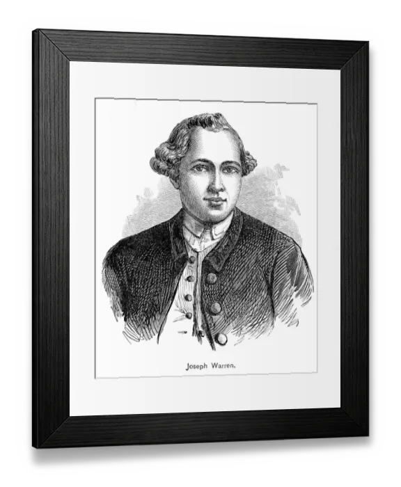 Framed Print : American physician Joseph Warren engraving 1895 Framed Print : American physician Joseph Warren engraving 1895