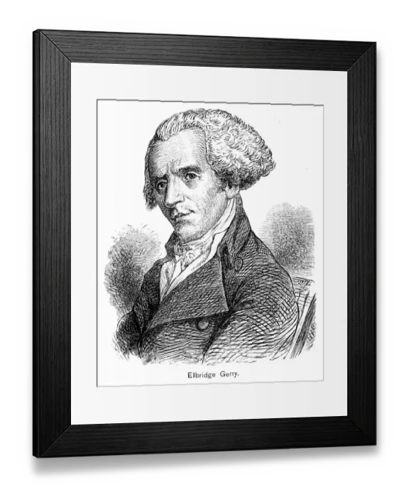 Framed Print : signer of the Declaration of Independence Elbridge Gerry engraving 1895 Framed Print : signer of the Declaration of Independence Elbridge Gerry engraving 1895