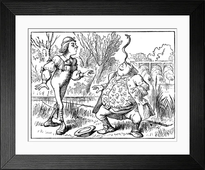 Framed Print : Father William and his Son - Alice in Wonderland 1897