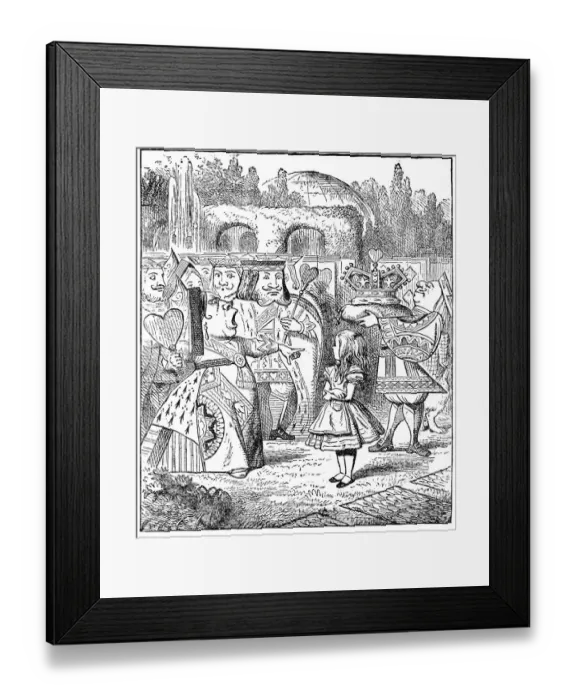 Framed Print : The Queen and King of hearts - Alice in Wonderland 1897 Framed Print : The Queen and King of hearts - Alice in Wonderland 1897