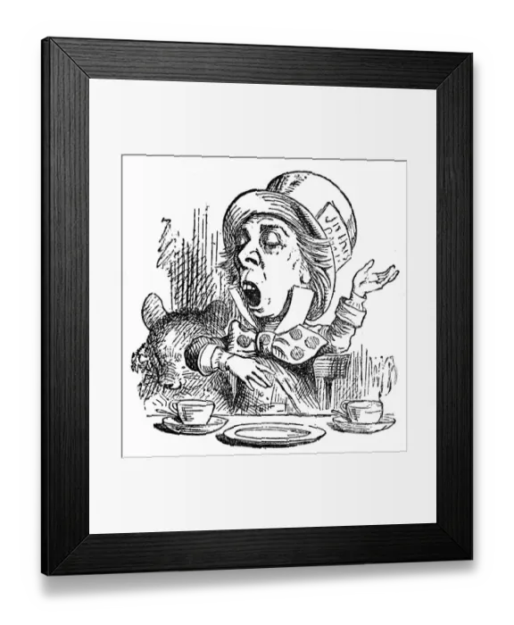Framed Print : The Mad Hatter - Alice in Wonderland 1897 Framed Print : The Mad Hatter - Alice in Wonderland 1897