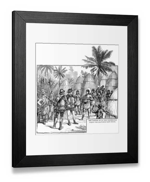 Framed Print : Rebles and conoemen engraving 1892 Framed Print : Rebles and conoemen engraving 1892