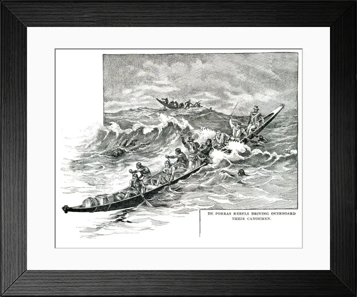 Framed Print : Rebels and conoemen engraving 1892 Framed Print : Rebels and conoemen engraving 1892