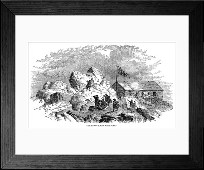 Framed Print : Summit of Mount Washington 1867 Framed Print : Summit of Mount Washington 1867