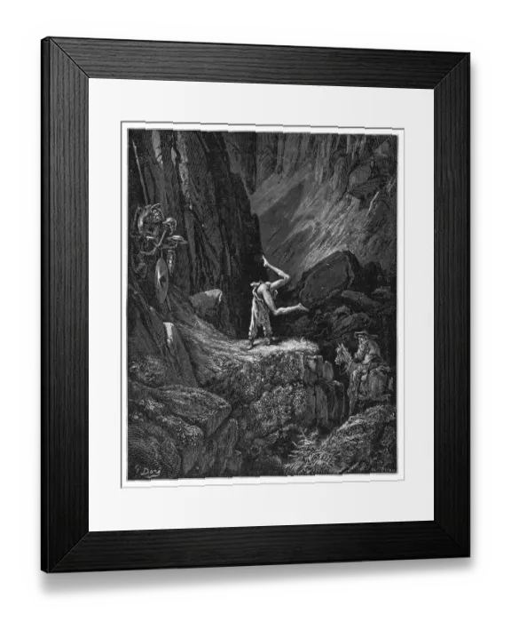 Framed Print : Don Quixote head over heels Framed Print : Don Quixote head over heels