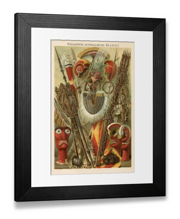 Framed Print : Oceania Australia Culture 1896