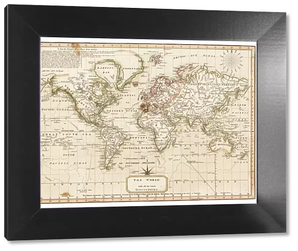 map of the world 1814