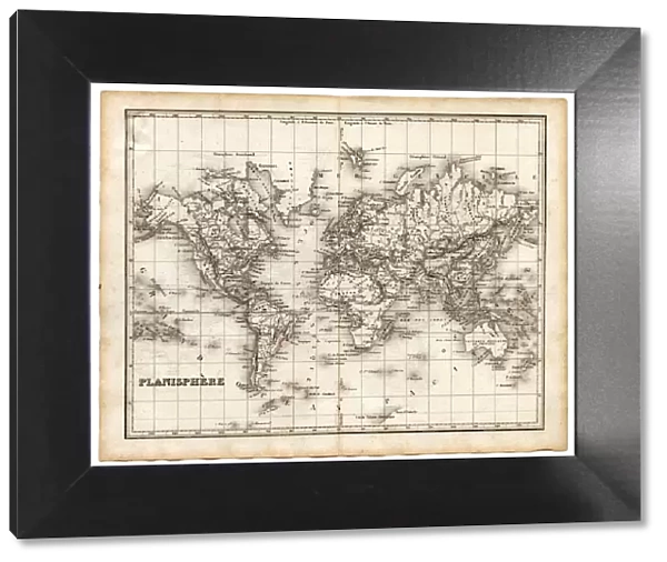 map of the world 1842