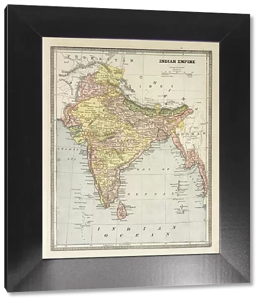 Map of Indian Empire 1884