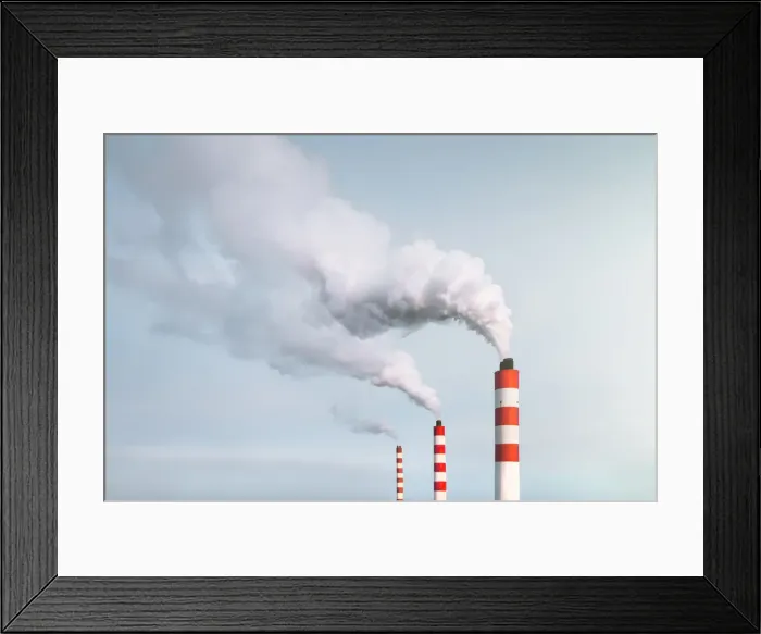 Framed Print : Smoking Chimneys Framed Print : Smoking Chimneys