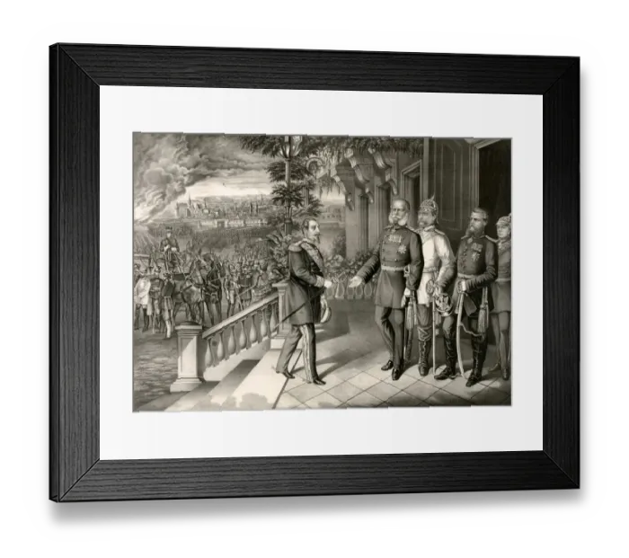 Framed Print : The Surrender of Napoleon III, September 2, 1870 Framed Print : The Surrender of Napoleon III, September 2, 1870