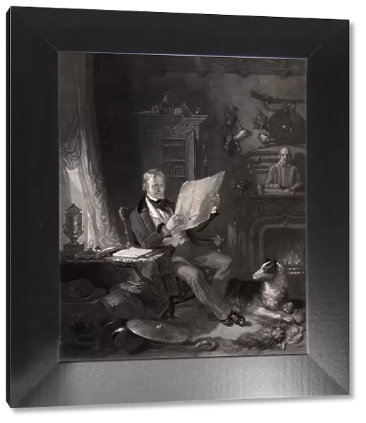 Portrait of Sir Walter Scott in His Study (1771-1832)