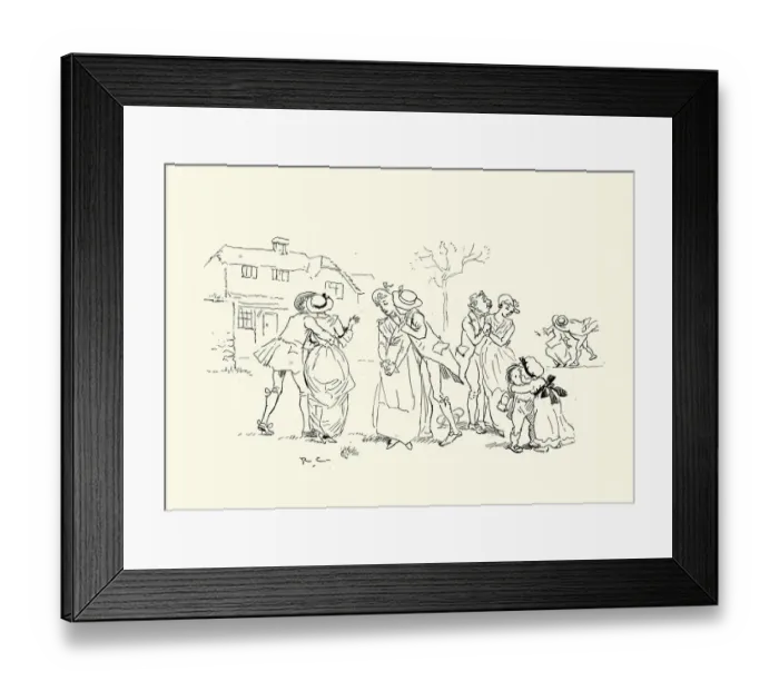 Framed Print : Couples kissing at the end of the traditional May day festival, Victorian 19th Century Framed Print : Couples kissing at the end of the traditional May day festival, Victorian 19th Century