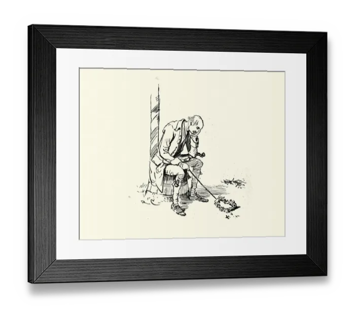 Framed Print : Tired fiddler alone at the end of the dance, Victorian 19th Century Framed Print : Tired fiddler alone at the end of the dance, Victorian 19th Century