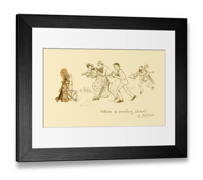 Framed Print : Victorian students of nature Framed Print : Victorian students of nature