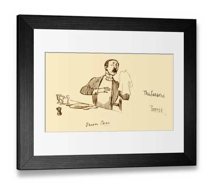 Framed Print : Sneezing man eating dinner with too much pepper Framed Print : Sneezing man eating dinner with too much pepper