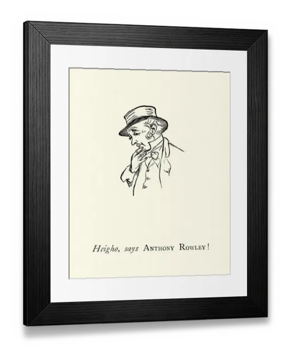 Framed Print : Heigho, Says Anthony Rowley, Nursery rhyme, Frog He Would A-Wooing Go